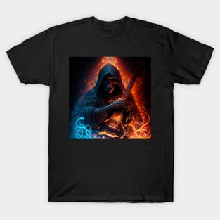 Grim reaper with guitar T-Shirt